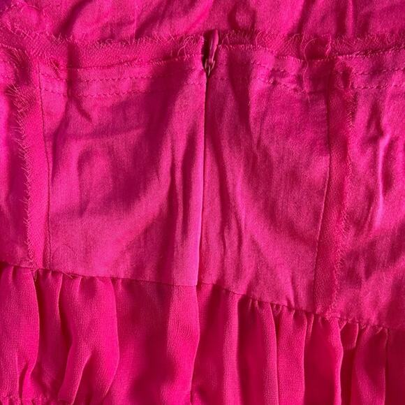 Urban Outfitters Pink Crop Tank Ronny Corset Style Cropped Top Medium Retail $55 - Picture 9 of 11